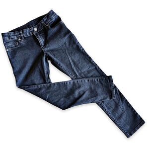 Wonder Nation Dark-Gray Girls Jeans Size 8 Zip and Button 4 Pockets